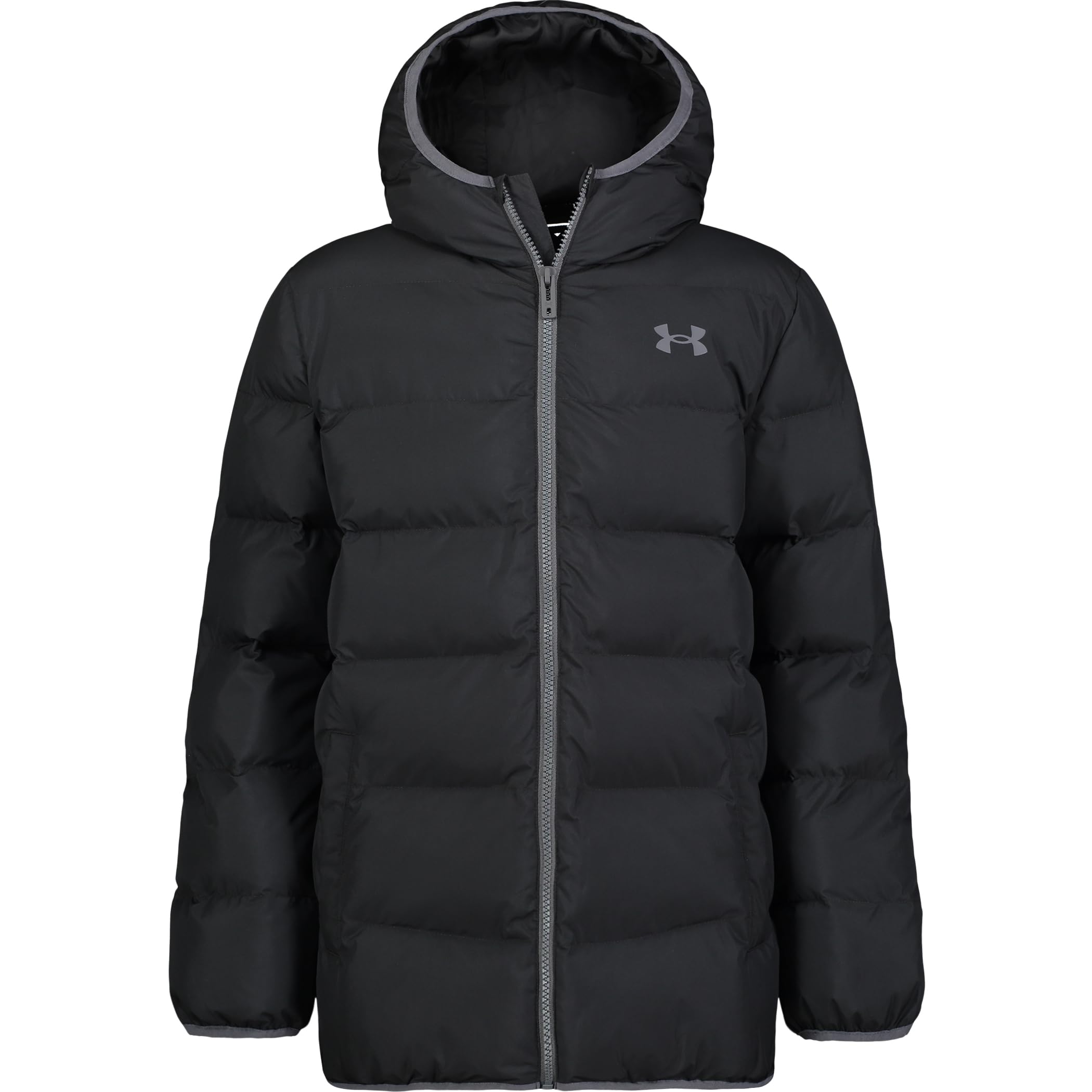 Under Armour UA PRONTO PUFFER JACKET, JET BLACK, YS Image Under Armour UA PRONTO PUFFER JACKET, JET BLACK, YS Image