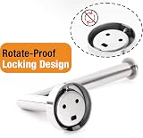 HITSLAM Chrome Toilet Roll Holder Wall Mounted SUS 304 Stainless Steel 2 Pack view 6