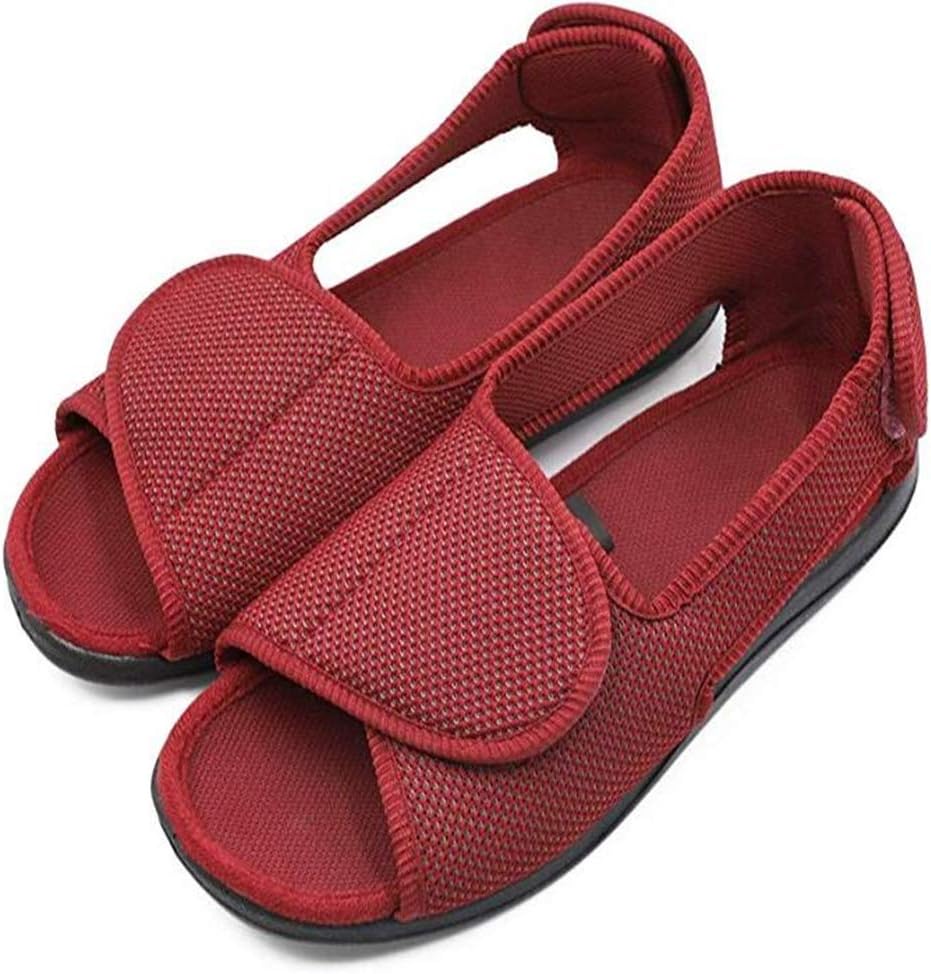Scarpe Edema LIUQIGRASS Diabetici Pantofole Piedi gonfi Il diabete Scarpe  diabetico Pantofole Punta Aperta Sandali Regolabili Femminile Extra Largo  Fit per Anziani urban-earth.co.uk
