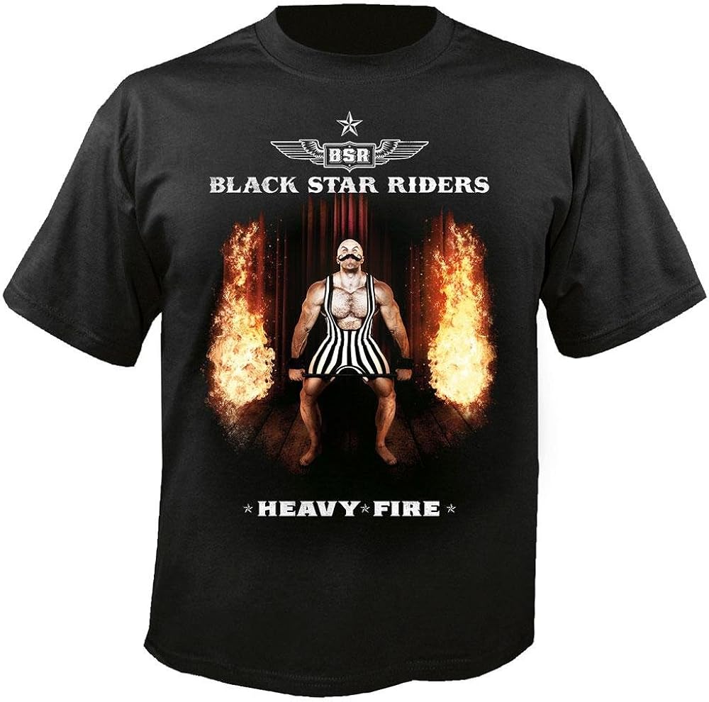 Black Star Riders - Heavy Fire - T-Shirt GrÃ¶Ãe XXL Black: Amazon.co.uk: Clothing