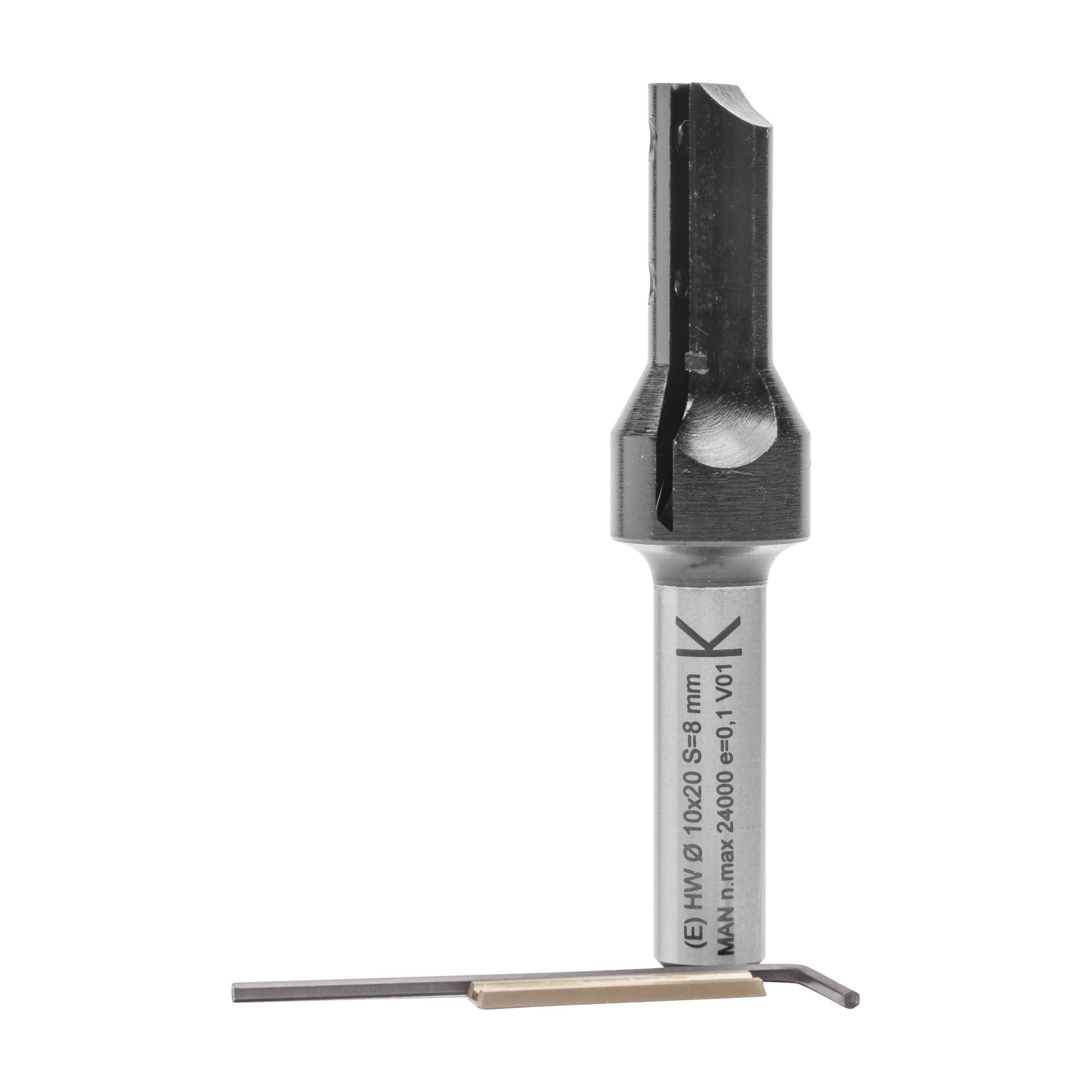 ENT 20041 Reversible Knives - Straight Cutter TC Shank (S) 8 mm, Diameter (D) 10 mm, NL 20 mm, Z1, GL 63 mm โ image 1