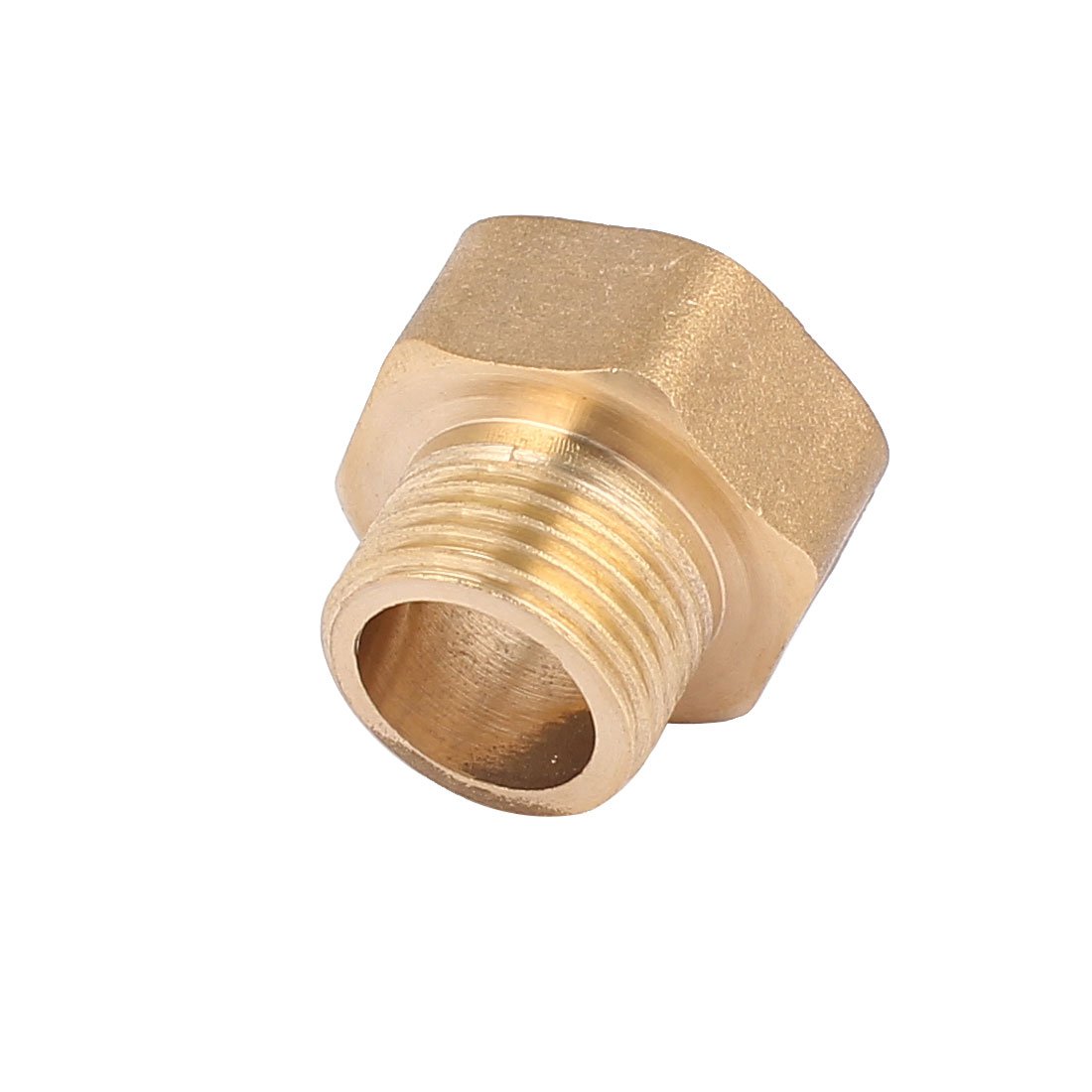 Sourcingmap G3/4 Female to G1/2 Male Thread Hex Connector Brass Fittings