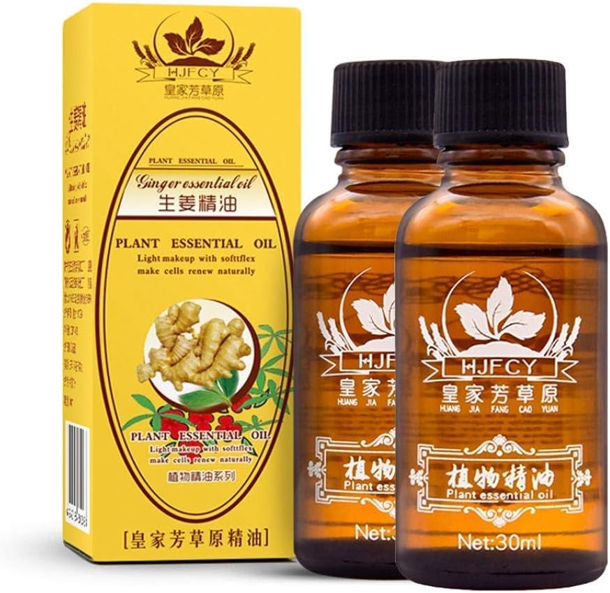 SAISZE Ginger Oil, Turmeric Curcumin with Ginger & Bioperine - Best Vegan Joint Pain Relief, Anti-Inflammatory, Antioxidant & Anti-Aging Supplement，Better Absorption. 100% Natural Non-GMO (2 PACK)