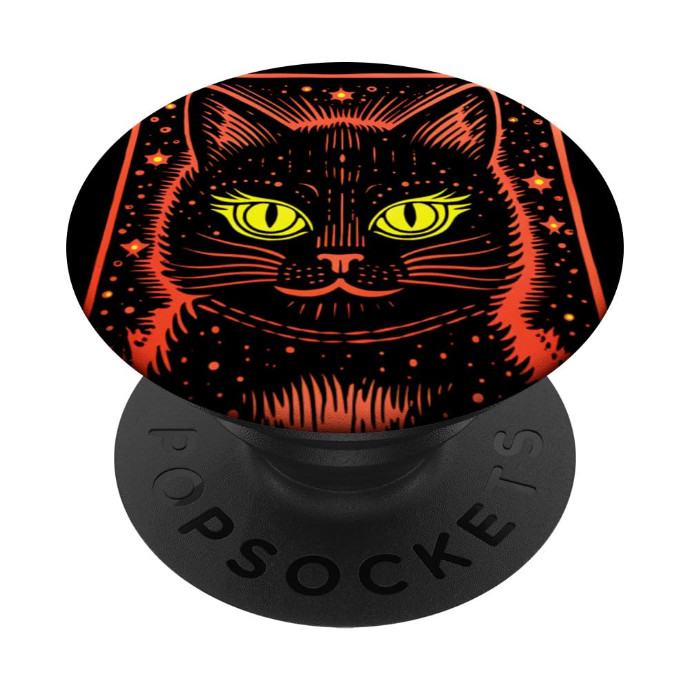Magical Cat With Bright Eyes PopSockets Swappable PopGrip