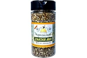 JULIAN'S VALLEYS Jerusalem Zaatar Spice Mix Shaker by Julian’s Valleys | Made with Natural Herbs and Pure Sumac | 4OZ | Zataar seasoning Shaker| No Preservatives/No Citric Acid - (Za'atar/zatar/zahtar/zahatar)