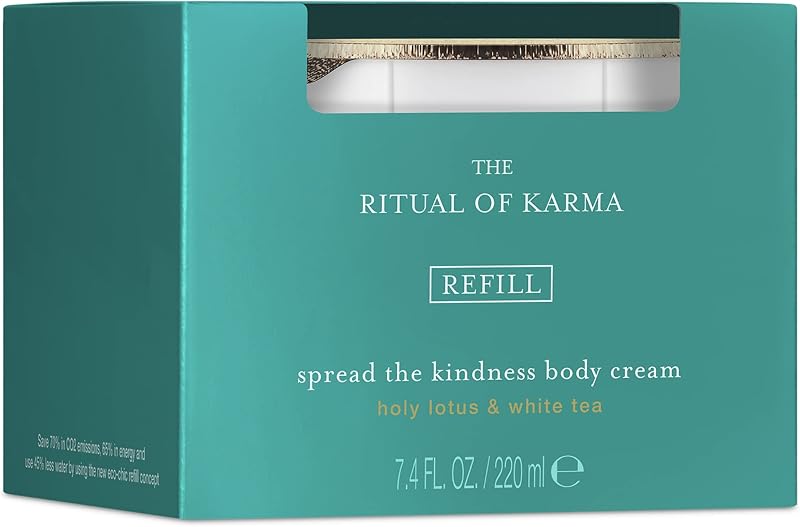 RITUALS Body Cream Refill Karma 220ml Holy Lotus White Tea Hydrating Cooling