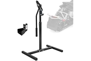 PVNIEFC Snowmobile Lever Lift Stand with Handlebar Cup, 33-1/4" Max Height Fits Most Snowmobiles, 2000 lbs. Lift Capacity