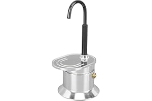 WAHEWUD Single Tube Coffee Pot Mini Espresso Machine 90s Fast Brewing Aluminum Alloy Moka Pot 1 Cup Portable Stovetop Maker f