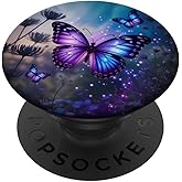 Purple Butterfly PopSockets Adhesive PopGrip