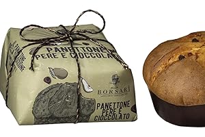 Borsari Panettone Pear and Chocolate Hand Wrapped