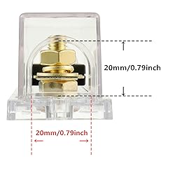 BOJACK 2 Pcs 200A Clear Shell ANL Fuse Holder and 2
