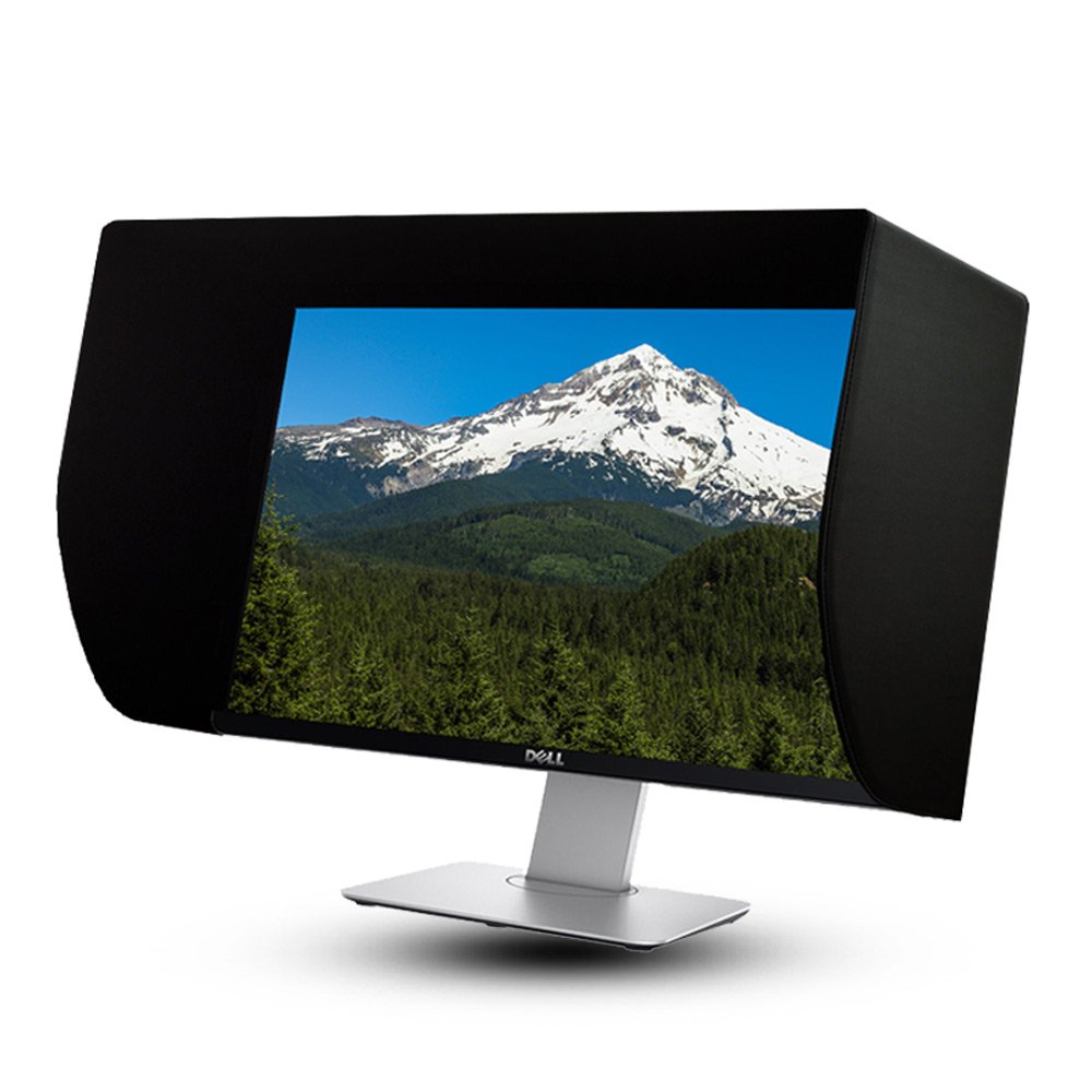 iLooker 22E 21~22 inch LCD LED Video Monitor Hood Sunshade Sunhood for Dell HP Viewsonic Philips Samsung LG EIZO NEC ASUS ACER BENQ AOC LENOVO, Fits Monitor Frame Width 505-525mm