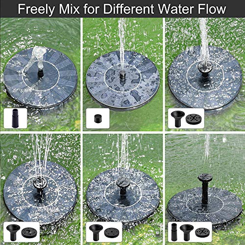 Airkoul Solar Fountain, Solar Panel Kit Water Pump, Outdoor Submersible Bubbler Pump, Floating in Pond, Pool, Garden, Fish Tank, Aquarium - Thumbnail 3