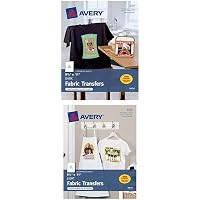 Amazon.com : Avery Iron-On Inkjet Transfer Paper for Dark Fabrics, 5 ...