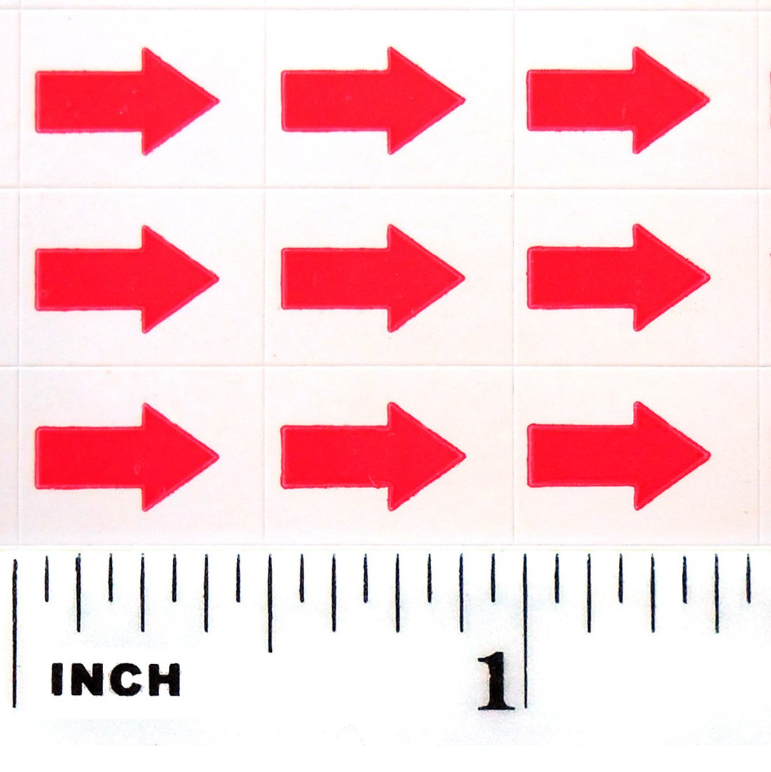 1,500+ Small Red Arrow Stickers Kiss Cut Self Adhesive Color Coding
