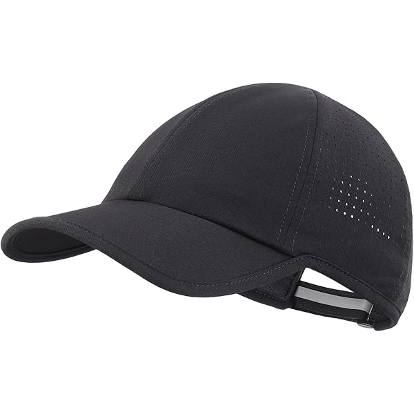 帽子 PE/RAYON GABARDINE STRETCH CASQUETTE Sport Cap,Soft Brim Lightweight Running Hat Breathable