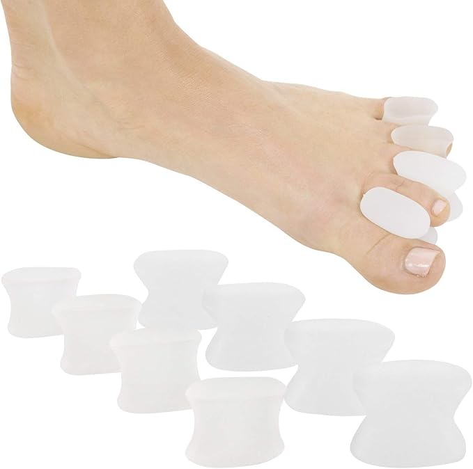Toe Spreaders Gel Separator Spacers Straighten Overlapping Toes Silicone Stretchers for Foot