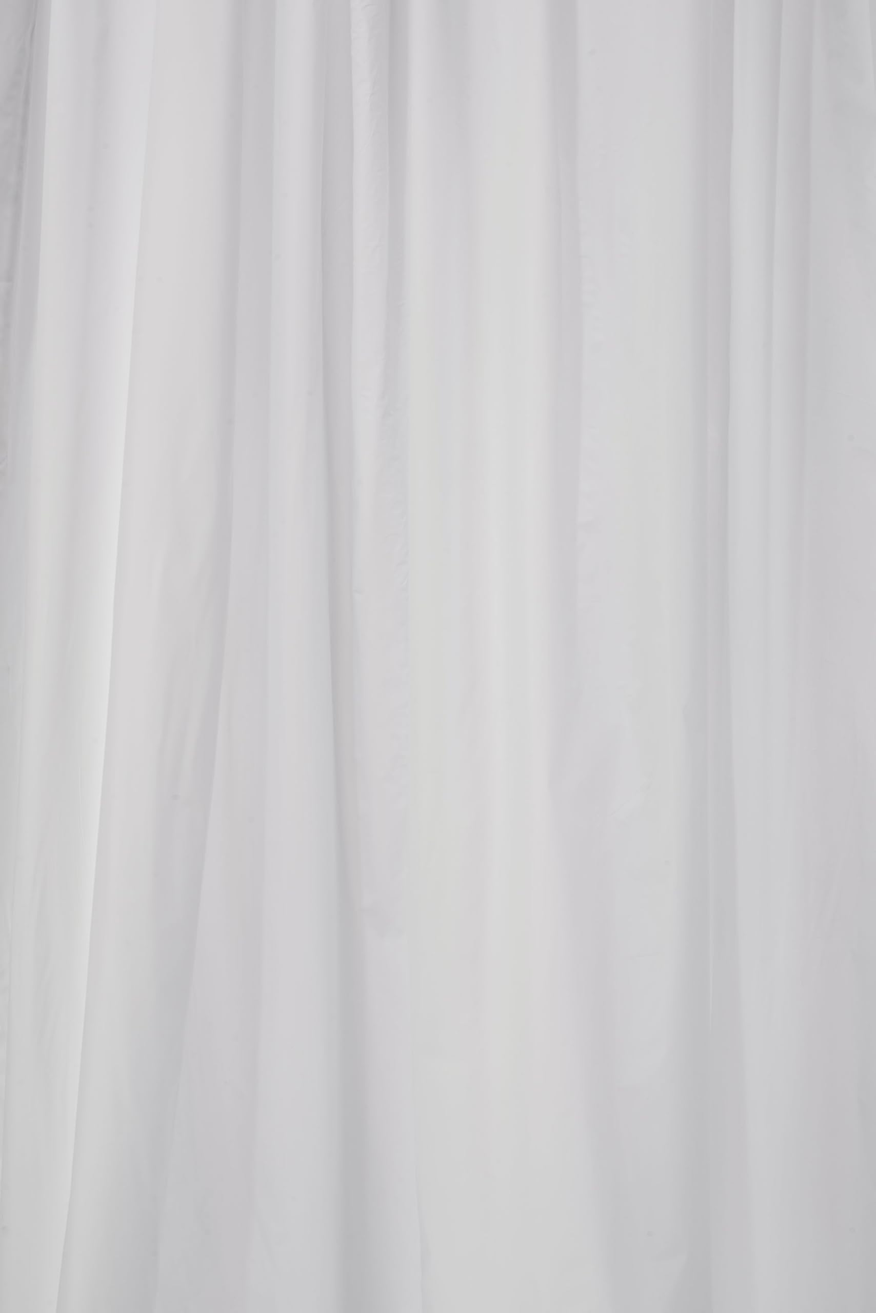 Croydex Fully Waterproof Plain White PVC Shower Curtain, 1800 x 1800mm