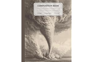 Storm Chaser Tornado Journal | Composition Notebook for Students | College Ruled Notes | Gift for Weather Lovers: A dramatic 