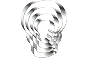 Skull Cookie Cutter Set Large - 5 Inch, 4 Inch, 3 Inch, 2 Inch - Halloween Day of the Dead Cookie Cutters Shapes Biscuit Mold