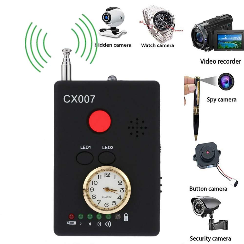 Hangang Multifunctional Anti-Spy Full-Range RF Wireless Signal Radio Detector Hidden Camera Auto-detection Tracer Finder Adjustable Sensitivity