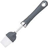KitchenCraft Professional Nylon Pastry Brush/Basting Brush with Soft Grip Handle, 21 cm (8.5"), Black