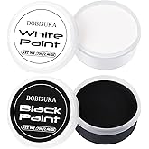 BOBISUKA Halloween Black and White Face Body Paint Oil Based Face Painting Kit for Adult Non Toxic Large Capacity Facepaint f
