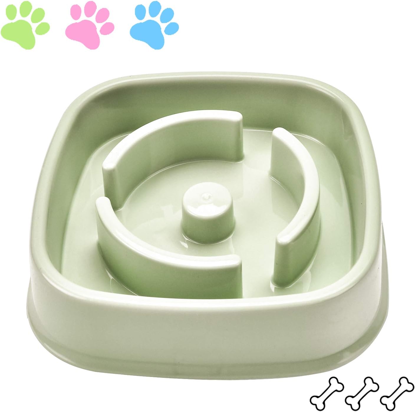 TANDD Slow Feeder Bowl, Anti-Choke Pet Bowls, Pets Water Bowl, Healthy Food Fun for Dog/Cat/Puppy