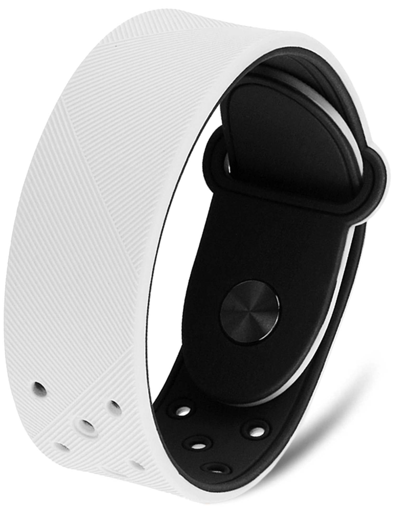 MagnetRX® Ultra Strength Sports Magnetic Bracelet - Waterproof Silicone Bracelet - Wide Magnetic Bracelet for Men & Women (White, X-Large)