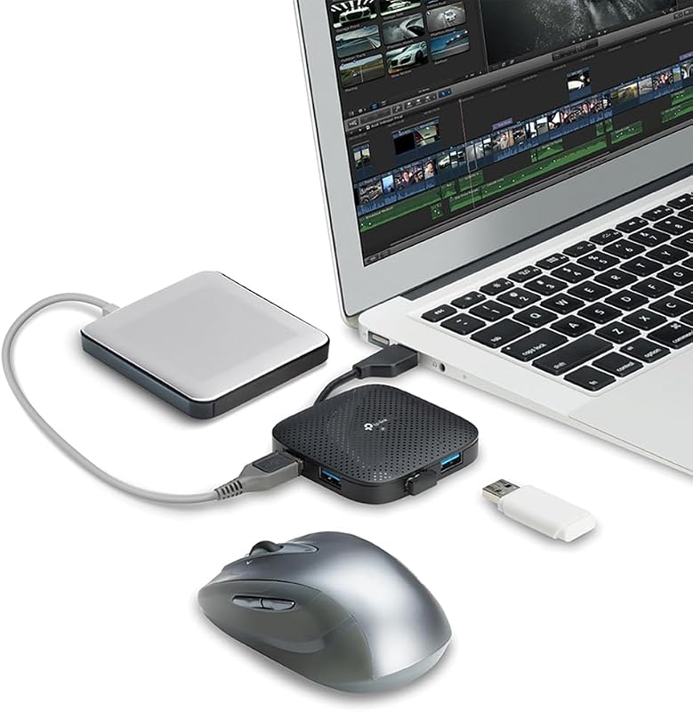 UH400 - hub USB 3.0, 4 portas portáteis de dados hub para Mac, iMac, MacBook Pro Air, Ultrabooks, tablet com Windows 10 e qualquer PC