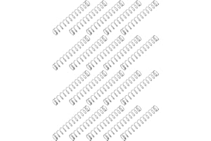 uxcell Compression Spring - 0.5mm Wire Dia , 5.5mm OD , 42mm Free Length Spring Steel Extension Spring,Silver,20Pcs