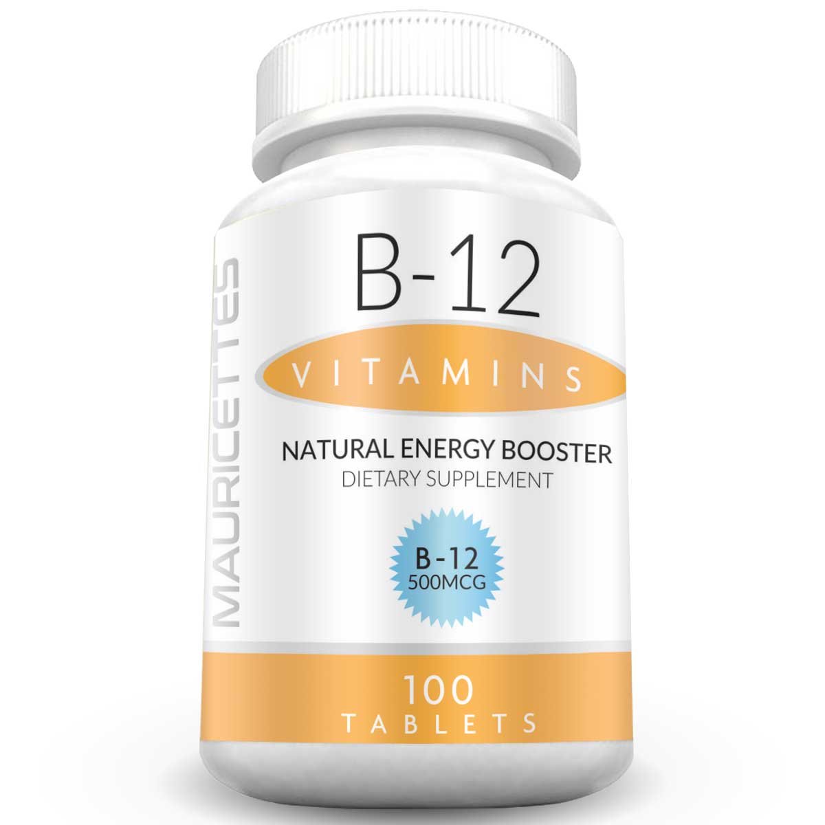 Vitamin B12 100 Tablet Energy PIlls Natural Non GMO Supplement for