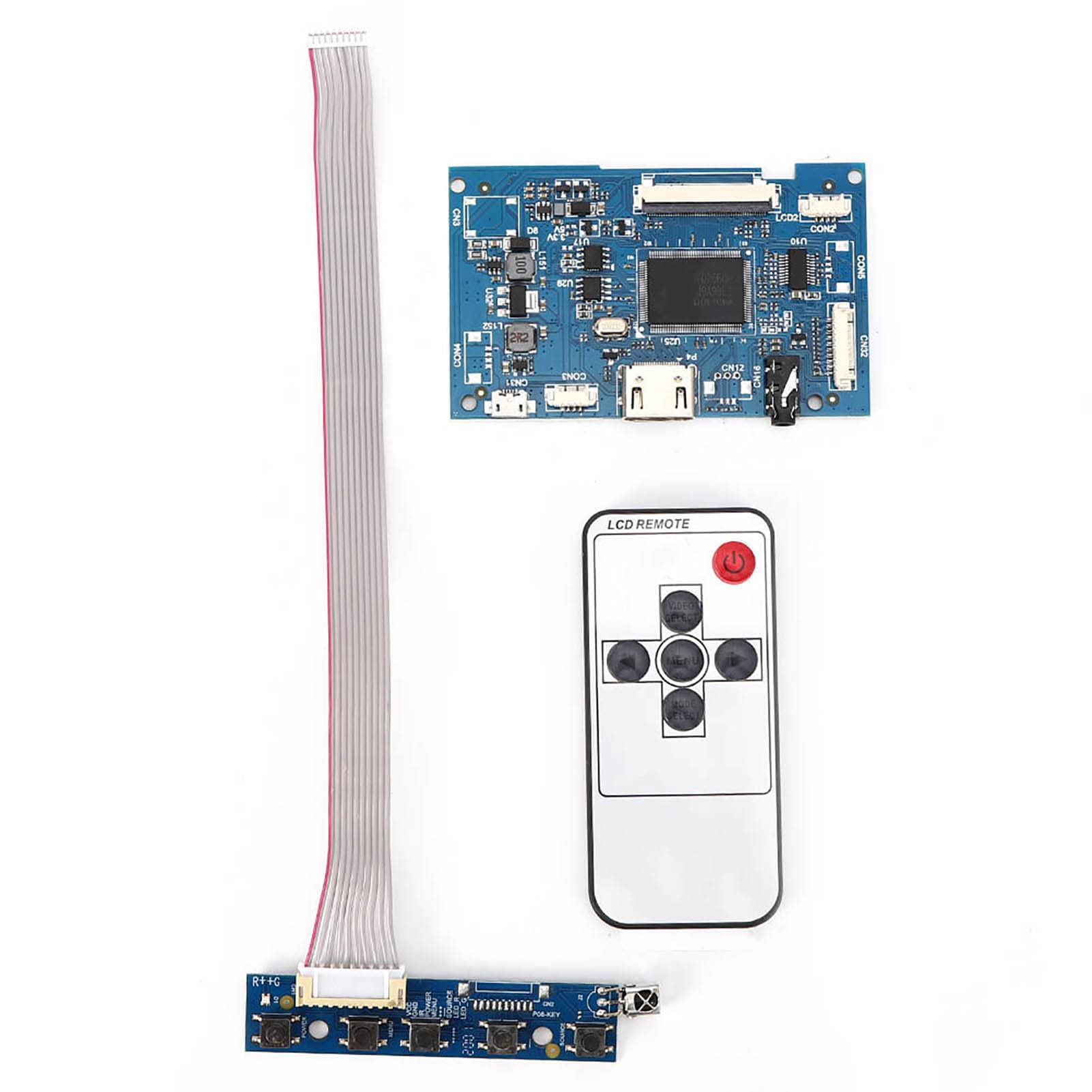 HDMI Controller Board Kit LCD Driver Board With Remote Control Cable Keyboard For Universal 50Pin 7 Inch Display Screen