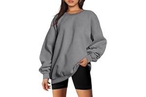 EFAN Womens Oversized Sweatshirts Hoodies Fleece Crew Neck Pullover Sweaters Casual Comfy Fall Fashion Outfits Clothes 2023