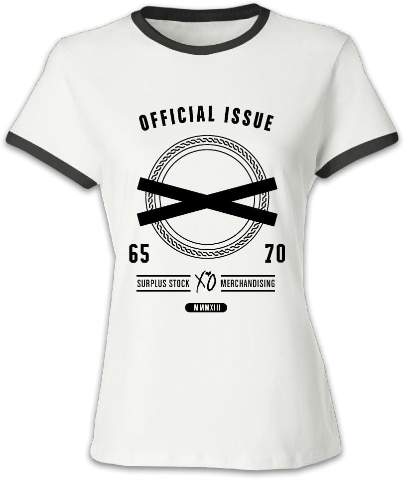 Women's Official Issue XO The Weeknd Color Block 100% Cotton Tshirts