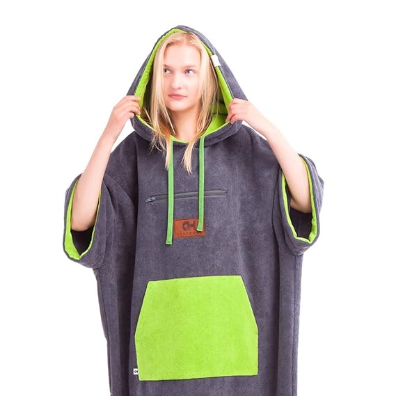 CULTHOOD Wickeltuch Poncho mit Tasche - Ändern Sie mit Stil Ihre Surf-und Badeanzug/Kleidung in der Öffentlichkeit - viele Fa
