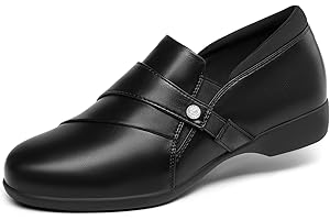 DREAM PAIRS Loafers for Women Slip-on Dressy Comfortable Business Casual Work Office Faux Leather Loafer Shoes with Arch Support
