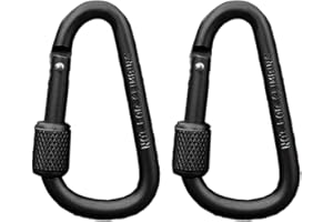 Carabiner Clip Multicolors Climbing Buckle Aluminum Alloy Heavy Duties Locking Hook Camping Fishing Hiking Travelings Keychai