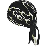 DANLCUPL DOO Rags Dew Rag Skull Cap Pirate Hat Cycling Bandana Motorcycle Biker Cooling Head Wrap Beanie Helmet Liner