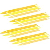 Totority Fishing Net Mending Needle Shuttles Kit 40pcs 4 Sizes (#1#2#3#4) Durable Plastic Netting Needle for Cast Repair, Weaving &amp; Braiding, Professional Fishing Mending Tools - Yellow