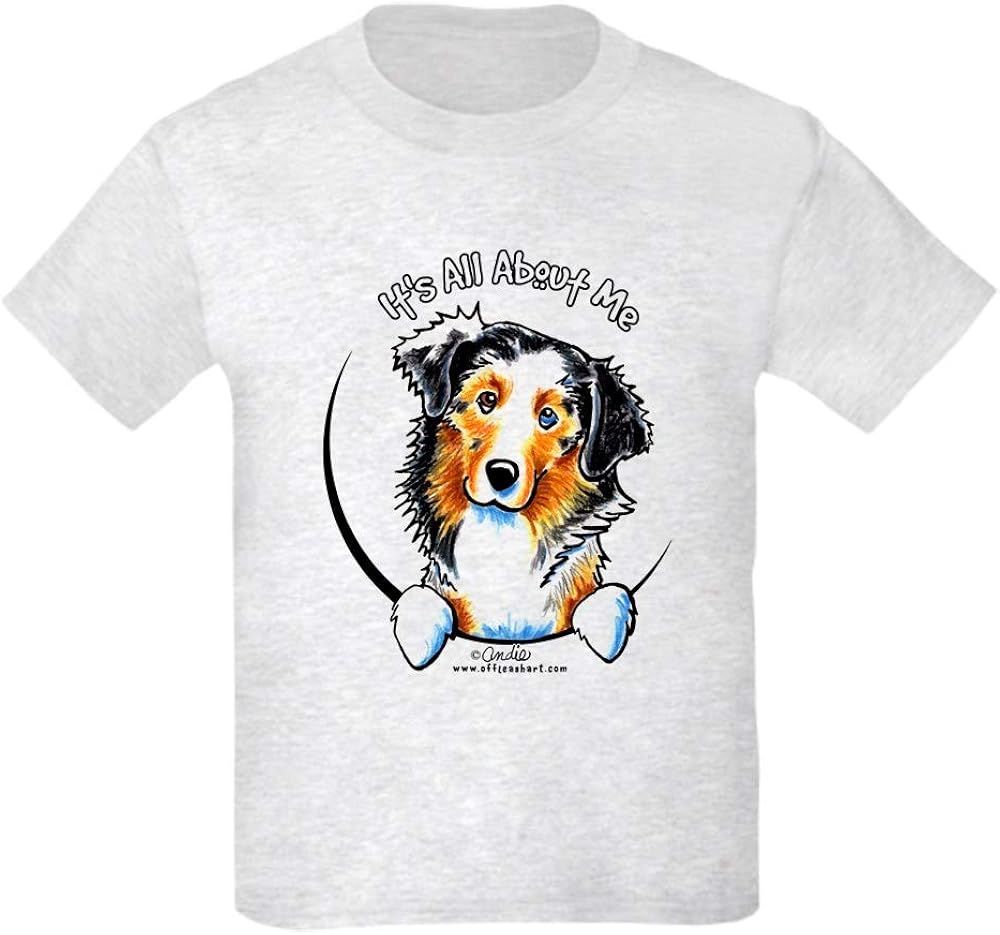 CafePress Australian Shepherd IAAM Kids Light T Kids TShirt Clothing