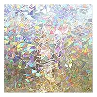Xigeapg 3D No Glue Static Decorative Privacy Window Films for Glass Non-Adhesive Heat Control Anti Uv 23.6In. by 78.7In. (60 X 200Cm)