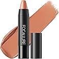 FOCALLURE Ultra Chic Matte Lipstick,Rich Vitamin E Lip Crayon,Lightweight Matte Color without Drying or Fading,Long Lasting Waterproof Lips Makeup,CHESTUNT