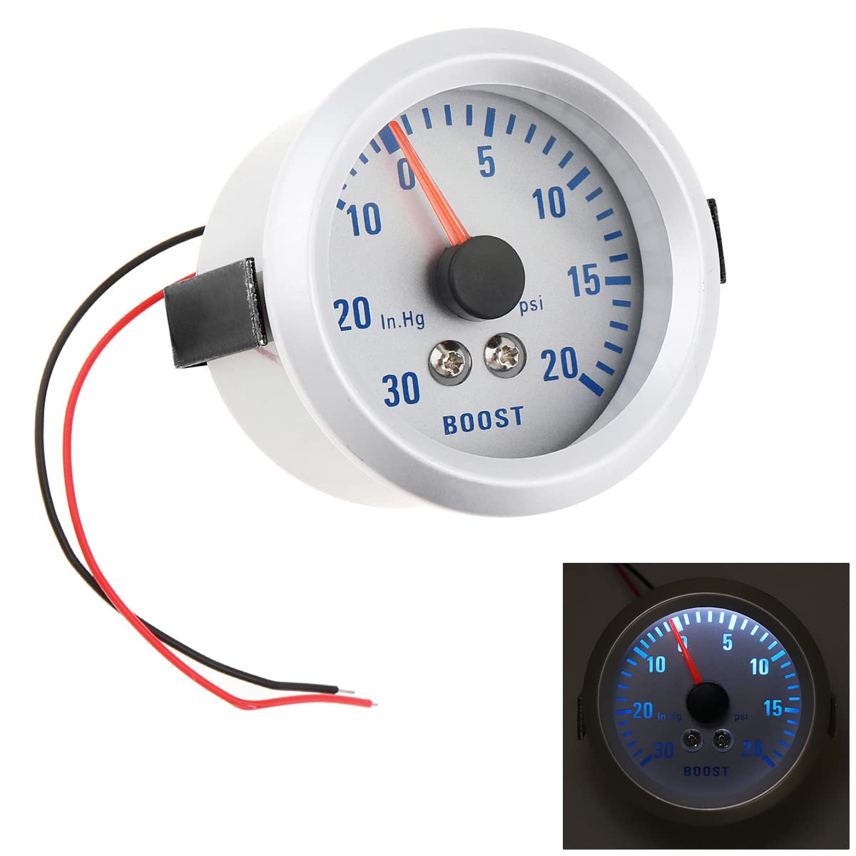 DriSentri 2" 52mm 0~30in.Hg / 0-20PSI Auto Car