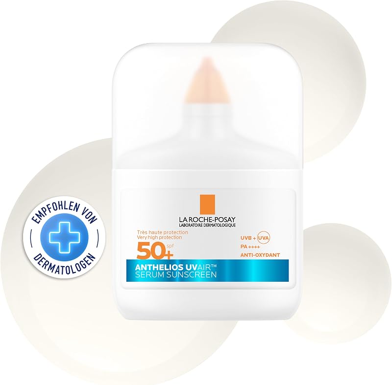 La Roche Posay Anthelios UV Air sunscreen serum SPF 50+ with hyaluronic acid, niacinamide and vitamin E, for all skin types, 50 ml
