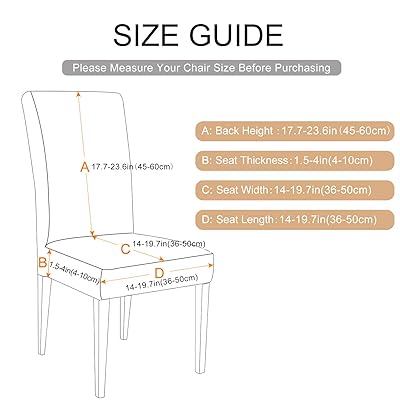 Buy Dining Room Chair Covers Slipcovers Set Of 4 Searchi Spandex Fabric Fit Stretch Removable Washable Short Parsons Kitchen Chair Covers Protector For Dining Room Hotel Gray White 4 Per Set Online In