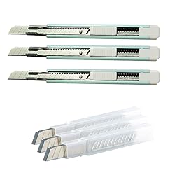 WEKOIL 30Pcs Snap Off Utility Knife Blades with 3