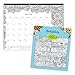 Blueline 2017 Academic Monthly Coloring Desk Pad, Botanica, August to July, 22 x 17