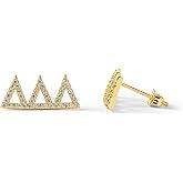Sorority Shop Delta Delta Delta Earrings — DDD 18K Gold Plated Sorority Gifts Earrings, Long-Lasting Tri Delta Gifts for Women