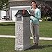Step2 MailMaster StoreMore Mailbox, Extra Storage, Weather Resistant, Large Outdoor Mailboxes, Made of Durable Plastic, Easy to Install, Flag Included, Gray